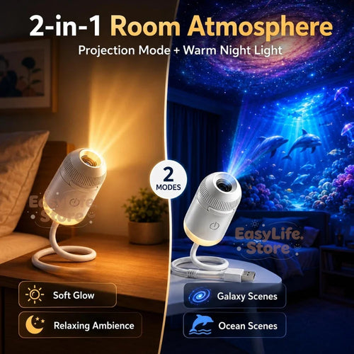 Galaxy bedroom projector